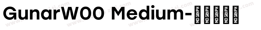 GunarW00 Medium字体转换